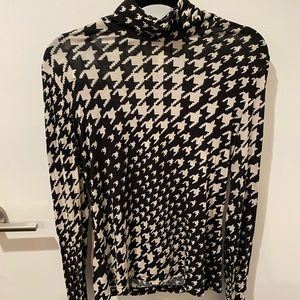 Black and White Printed Shirt